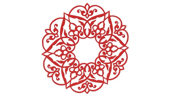 mandala Aşk Sanat logo duvar dekor dekorasyon 3d print model - Mito3D