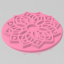 mandala marcador arte textura lista rolos arquitetura argila 3d print model - Mito3D