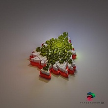 mandala rompecabezas Navidad árbol juguete regalo pandoranium3d 3d print model - Mito3D
