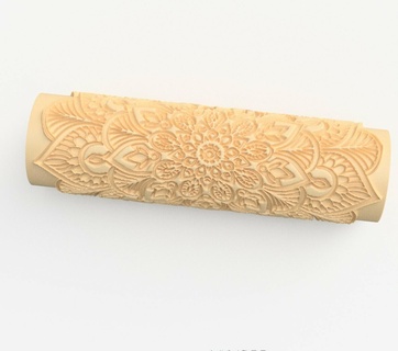 Mandala Textur Walze Lehm Stil 1 Polymer Ohrringe Cutter flowe DIY 3d print model - Mito3D