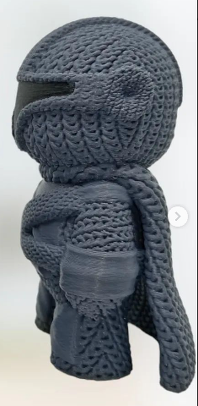 mandalorian home star wars mando grogu starwars jedy themandalorian baby yoda knitted 3d print model - Mito3D