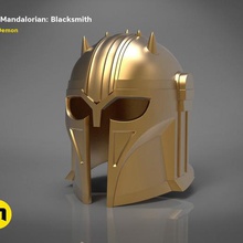 mandalorian - blacksmith helmet game wearable wars war toy television star smith series replica mask high galactic episode detailed detail cosplay combat armor accessories 3d print model - Mito3D
