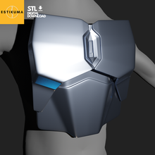 mandaloriano cofre plato armadura 3d modelo stl digital descargar estrella guerras mando amarillo bebé yoda 3d print model - Mito3D