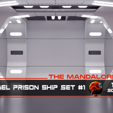 mandalorian - rebel prison ship set 1 hallway 12 scale blender mando mandolorian massassi massassiorder spacecraft star wars starwars the models 3d print model - Mito3D