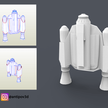 mandalorian 2019 jetpack pepakura pdo pdf fashion eva foam papercraft obj stormtrooper helmet bounty hunter fett boba wars star armor suit diy craft cosplay 3d print model - Mito3D