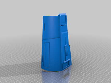mandalorian braccio conchiglia remixare 3d print model - Mito3D