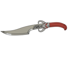 mandaloriano beskad espada corta daga cuchilla carnicero mitosaurio 3d print model - Mito3D