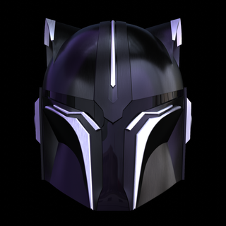 mandalorian black panther Fashion marvel star wars studios mcu blender free helmet 3d print model - Mito3D