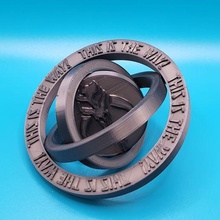 Mandalorianer gyroskopisch zappeln Spielzeug Gadget Kreisel drucken Ort Spinner Untersetzer Krieg Sterne 3d print model - Mito3D
