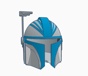 mandaloriano capacete Estrela guerras 3d print model - Mito3D