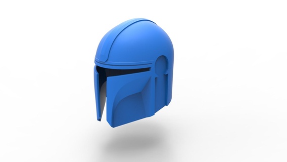 mandalorian helmet 3d print model - Mito3D