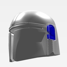 mandalorian helmet various star wars casco el mandaloriano guerra las galaxias 3d print model - Mito3D