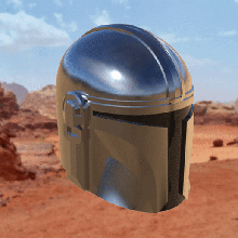 mandalorian helmet fashion star wars prop 3d print model - Mito3D