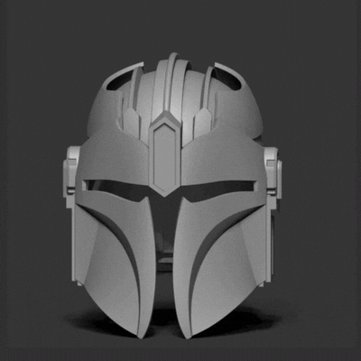 mandalorian helmet - star wars storm trooper mask stormtrooper war star-war first scene jedi luke light saber darth vader 3d print model - Mito3D