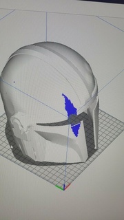 mandalorian helmet damaged star wars 3d print model - Mito3D