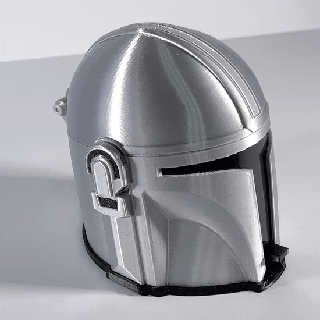 mandalorian helmet organizer box - casco mandaloriano 3d print model - Mito3D
