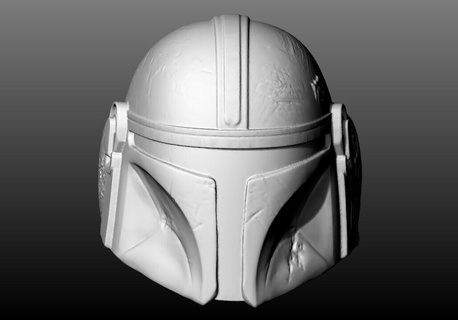 mandaloriano capacete anel Guerra Estrelas Estrela guerras armaduras Jedi jóia joalheria ouro dourado prata esterlina argolas 3d print model - Mito3D