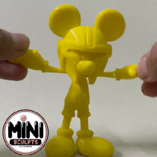 mandalorian mickey mouse articulated toy flexy linkage link pixar cartoontoy story toystory disney jessie flexi print place flexible links cute starwars 3d print model - Mito3D
