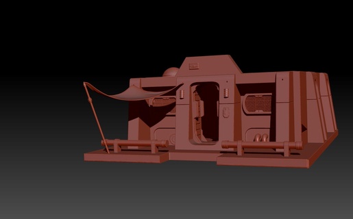 mandalorian Navarrese casa giocattolo Guerre stellari nave stellare naboo boba fett 3d print model - Mito3D