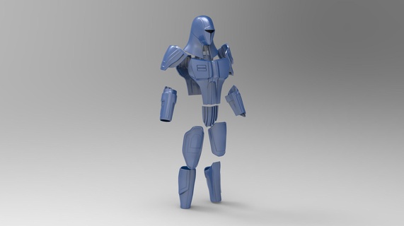 mandalorian neo crusader armor set kotor paz vizsla 3d print model - Mito3D