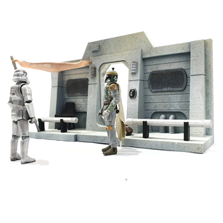 mandaloriano niebla casa 375in 6 figura diorama juego estrella guerras sci fi 6in 1 18 12 3d print model - Mito3D