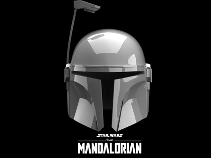 mandalorian orange mando season 3 helmet star wars 3d print model - Mito3D