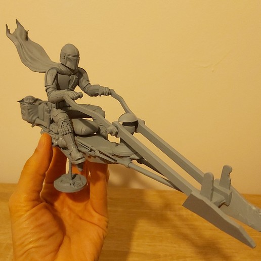 mandalorian season2 arte stella guerre bambino yoda giocattolo 3D print model - Mito3D