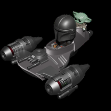 mandalorian starfighter 3d print model - Mito3D