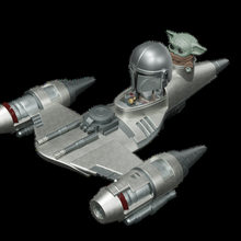Mandalorianer Starfighter 3d print model - Mito3D