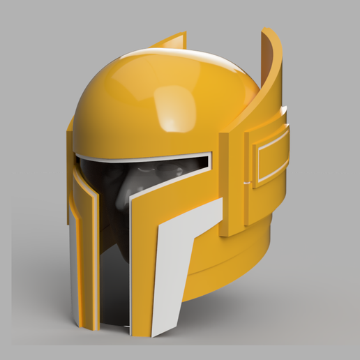 mando charismatic bucket game mandalorian swtor star wars helmet armor 3D print model - Mito3D