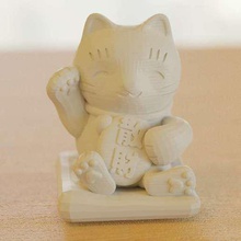 gato chino suerte derroche animales 3d print model - Mito3D