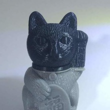 Maneki Neko de capicat Kopf winkt Katze Cabeza gato Realität cr 10 Ender 2 3 decapicat 3d print model - Mito3D
