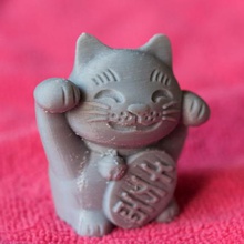 maneki-neko glückliche Katze Spiel 3d print model - Mito3D