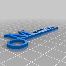 bleibe Schmuck angepasst Schlüsselanhänger 3d print model - Mito3D