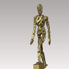 manequin delik sanat heykel Özet karakter kukla 3d print model - Mito3D