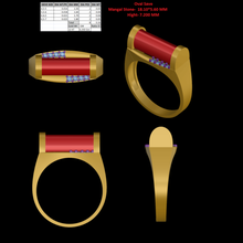 mangal stone ring jewelry 3d print model - Mito3D