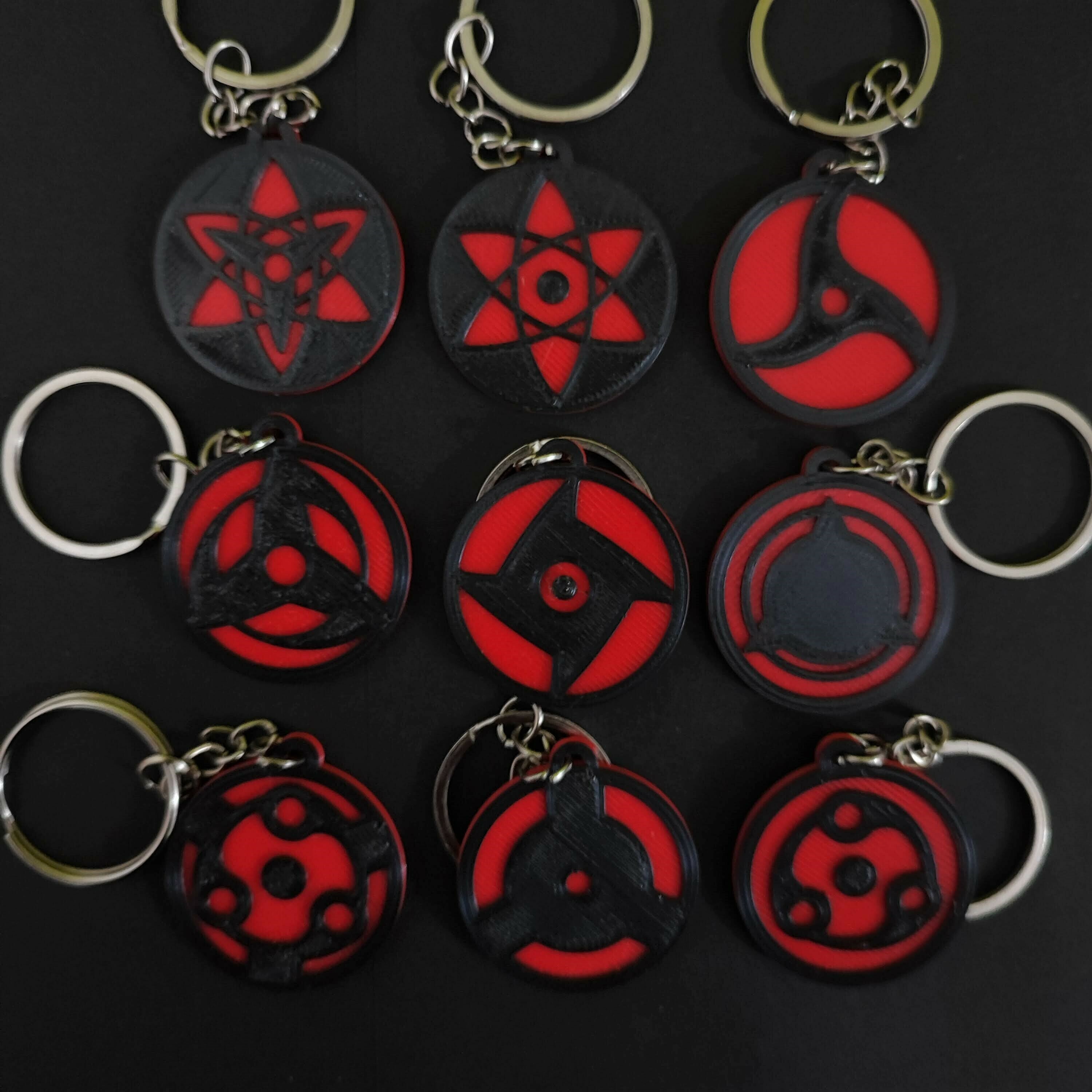 Mangekyo Sharingan chaveiro magnético naruto Sasuke 3D print model - Mito3D