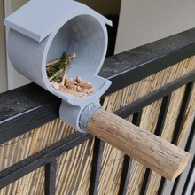mangeoire oiseaux alimentador de pájaros casa animal aves pesebre el art jardín 3d print model - Mito3D