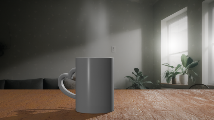 mango corazón taza hogar casa regalo madre padre hijo 3d print model - Mito3D