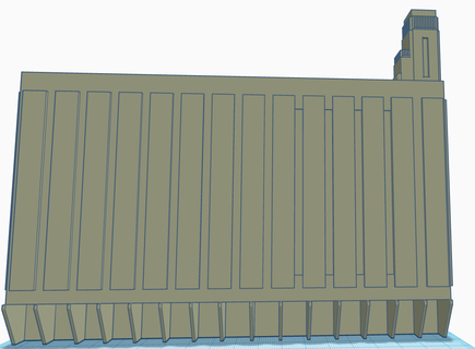 Manhattan yeni York lds tapınak şakak mabet mimari 3d print model - Mito3D