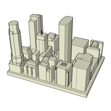 manhattan skyline metlife building architecture america new york low poly 3d print model - Mito3D