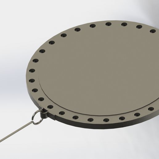 manhole cover 3D print model - Mito3D