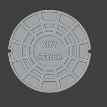 manhole sewer type 3 1 18 action figure joytoy gi joe diorama props 3ddios 3d print model - Mito3D