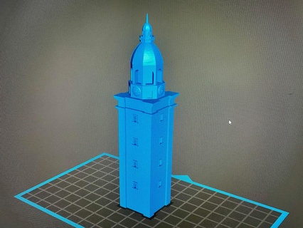 Manila Dom Turm 3d Modell Gebäude Architektur Haus Kirche Asien Zeichen sehen Achtung 3d print model - Mito3D