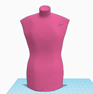 maniquí realista mediciones tonto persona coser tela hilo 3d print model - Mito3D