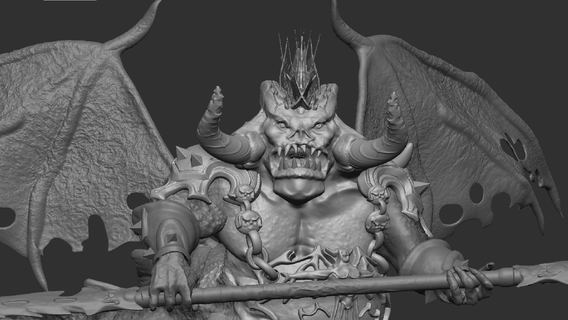 mannoroth demone warcraft Wow 3d 3d print model - Mito3D