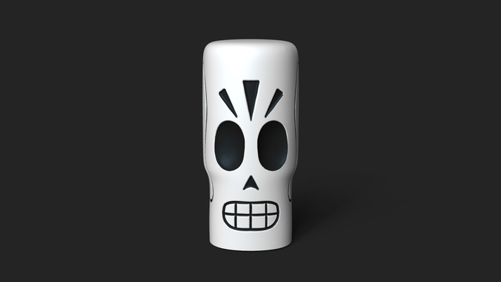 manny calavera cupo fandango decorativo portachiavi gioco carattere divertimento classico carina decorazione collezione creativo 3d print model - Mito3D