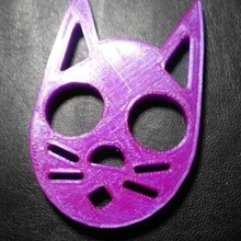 manopla llavero gatto DEFENSA personale moda bigiotteria gatos difesa ragazza desing sicurezza seguridad 3d print model - Mito3D