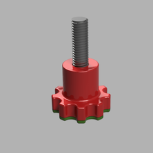 manopola di fissaggio ferramenta knob fixação de botão serraggio pomello 3d print model - Mito3D
