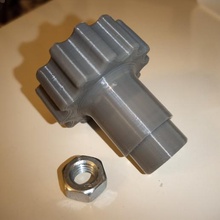 manopola por dado o bullone botão m8 porca parafuso ferramenta knob manopol serraggio 3d print model - Mito3D